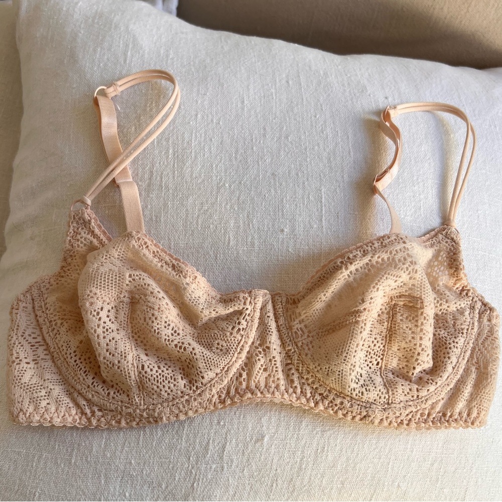 Free People Unlined Underwire Lace Bra - 32C